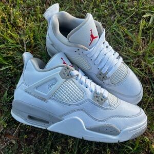 CLEAN Air Jordan 4 size 7 Womens White Oreo IV Retro Shoes